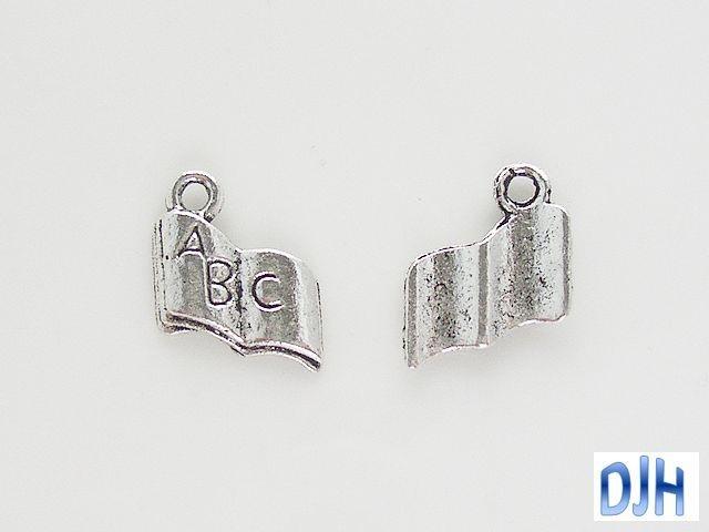 Bulk ABC Book Education Reading Charm Pendant Select Qty