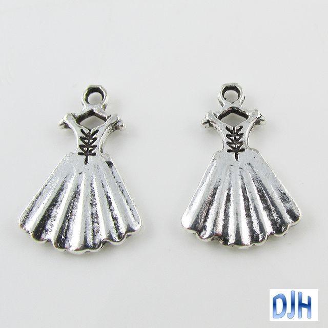 Bulk Evening Dress Charm Pendant Select Qty