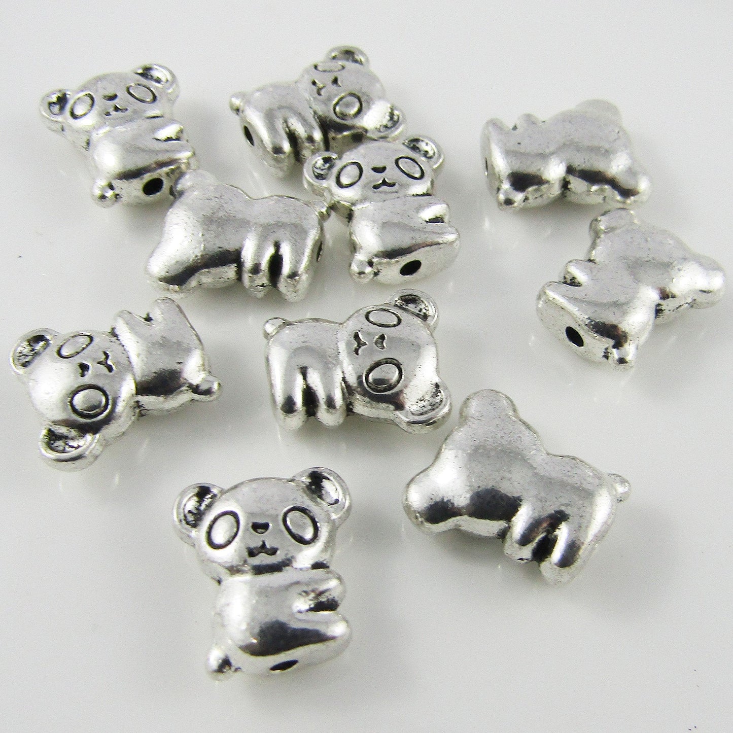 Bulk 10pcs Koala Bead Alloy 13x12mm Hole size 1.5mm