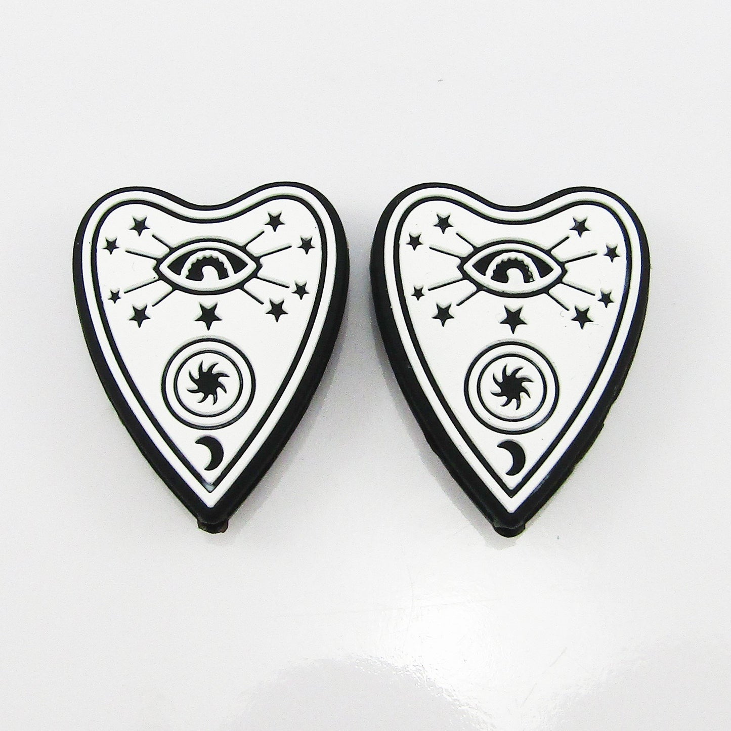 2pcs All Seeing Eye Ouija Planchette Focal Bead 30x23.5x7.5mm Hole 2.5mm Pen