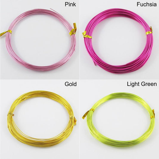 DIY Aluminium Wire Suit Craft Beading Floristry Select Colour and Size