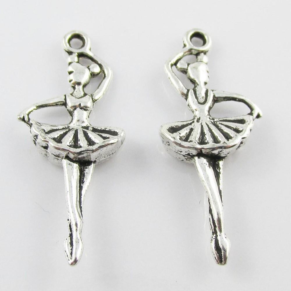 Bulk Prima Ballerina Dancer Charm Pendant Select Qty 5/10/20