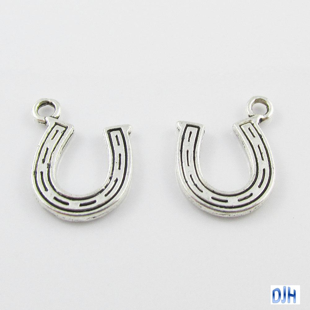 Bulk Horseshoe Charm Pendant Good Luck Horse Shoe 17mm x 13mm Select Qty