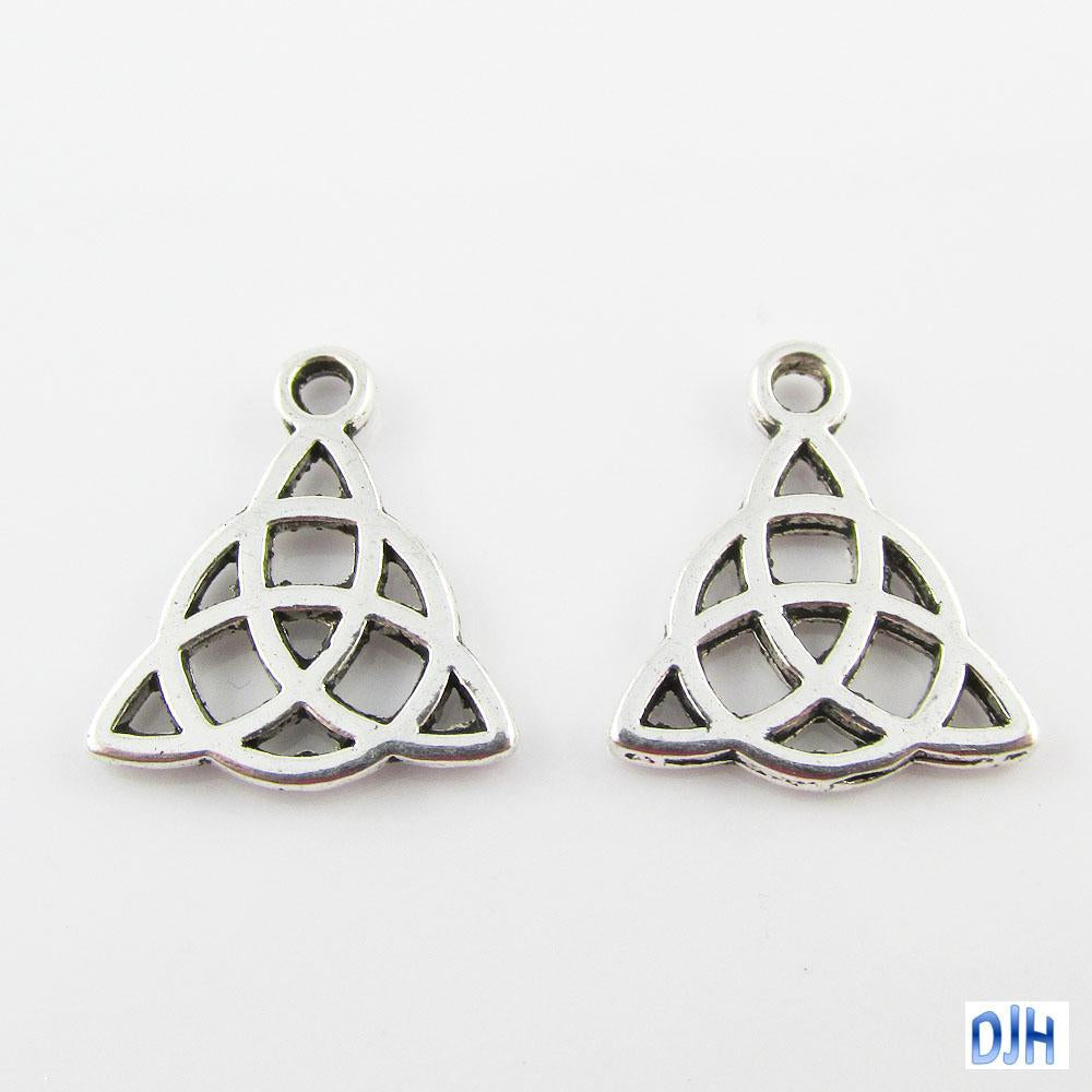 Bulk Celtic Trinity Knot Charm Triquetra Irish 17 x 15mm Select Qty