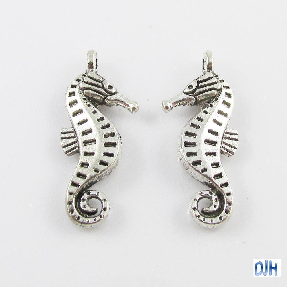 Bulk Seahorse Charm Pendant 22mm x 9mm Select Qty