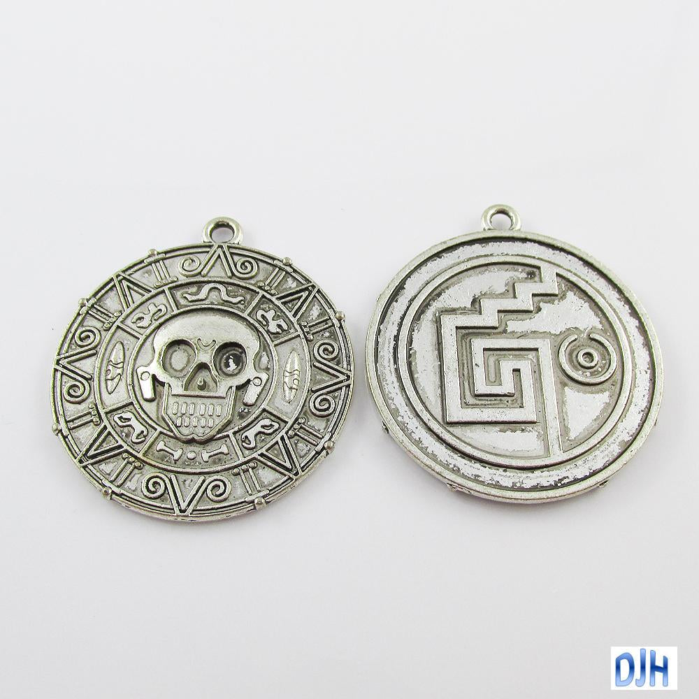 Bulk Pirate Piece of Eight Charm Pendant 43mm x 38mm Select Qty