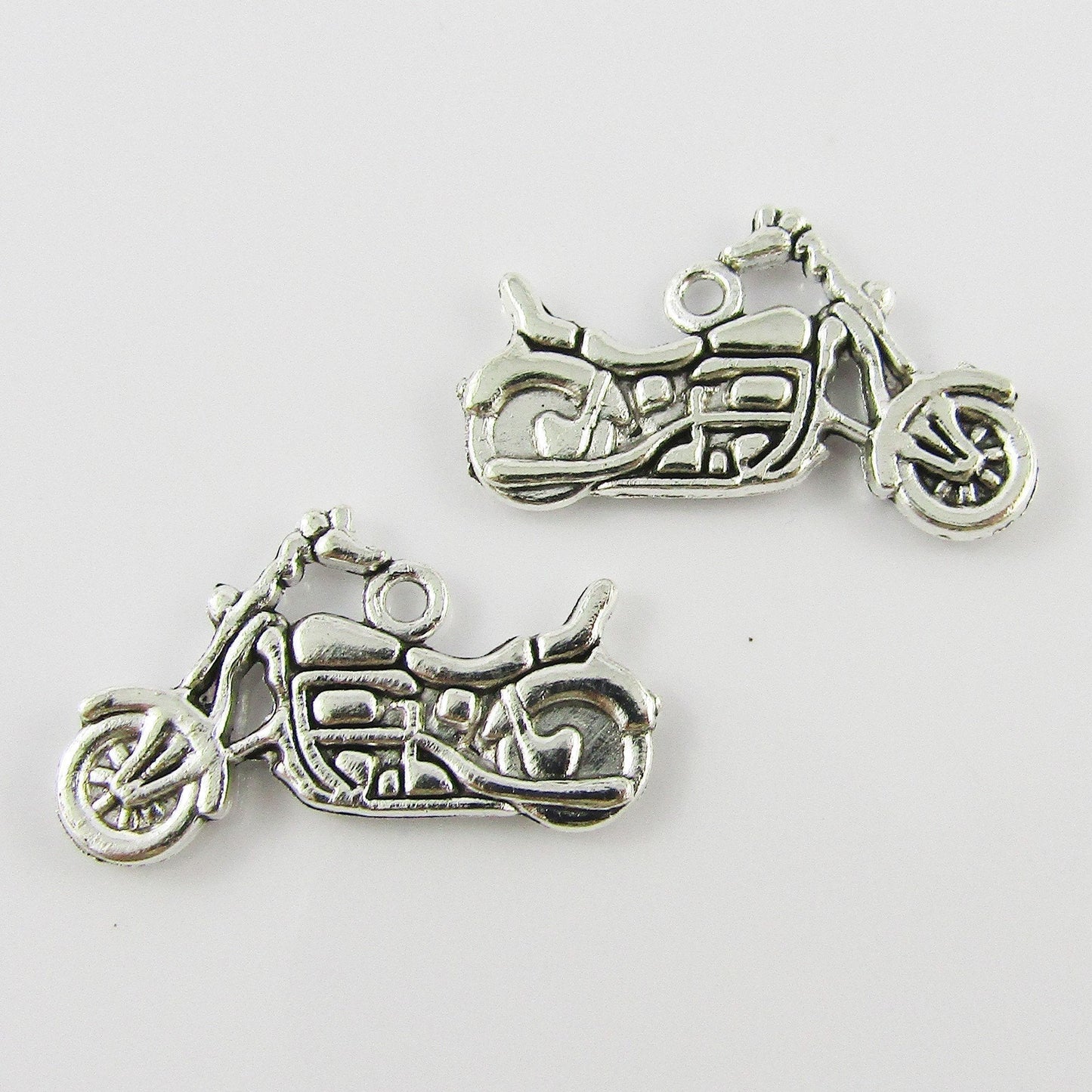 Bulk Motorbike Charm Pendant Motor Bike Motorcycle Sport 24x14mm Select Qty