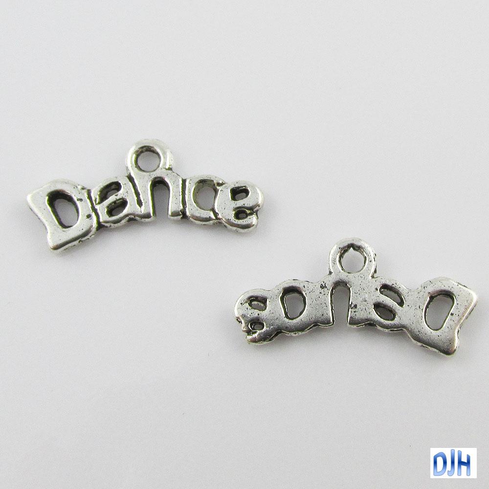 Bulk Dance Word Charm Pendant 9x20mm Select Qty 5/10/20