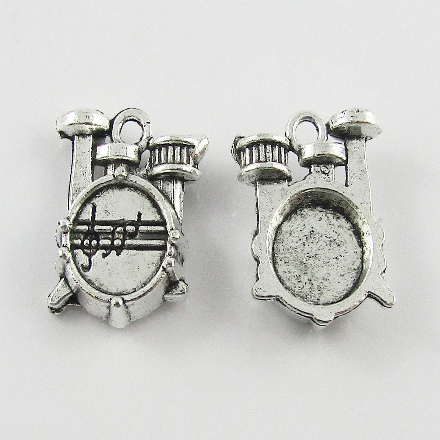 BULK Drum Kit Music Band Charm Pendant 16x14mm Select Qty