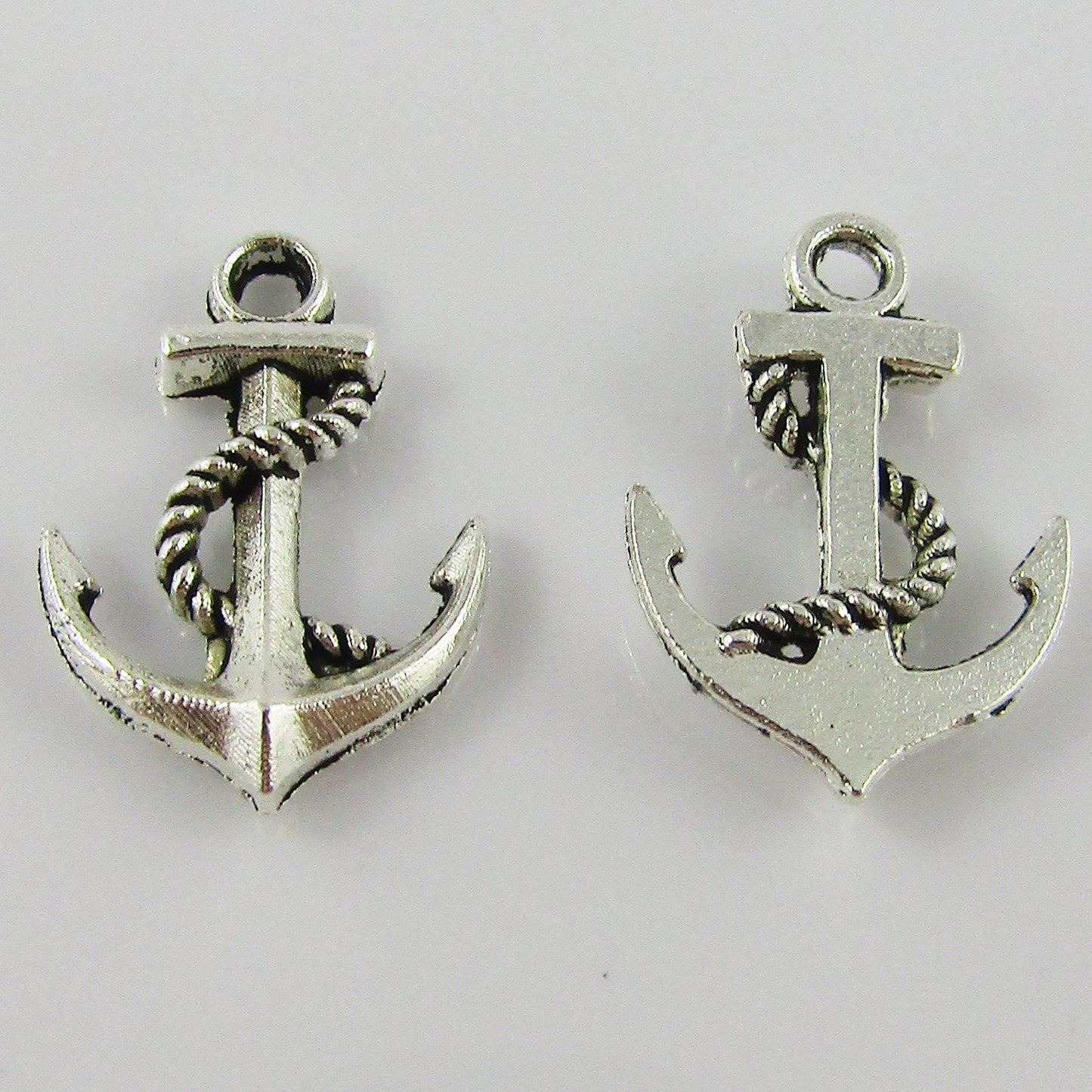 Bulk Anchor Charm Pendant Nautical Ship Anchor Rope Alloy 17x12mm Select Qty