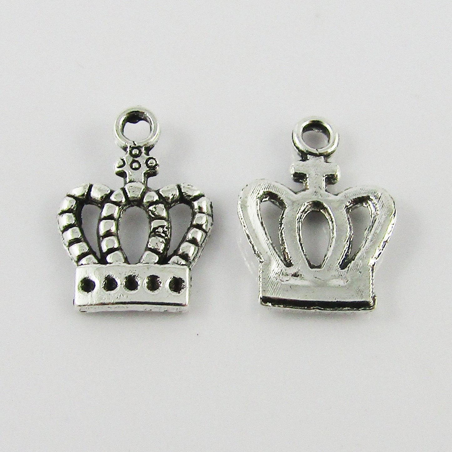 Bulk TINY Princess Crown Charm Pendant Queen Crown Alloy 15x10mm Select Qty