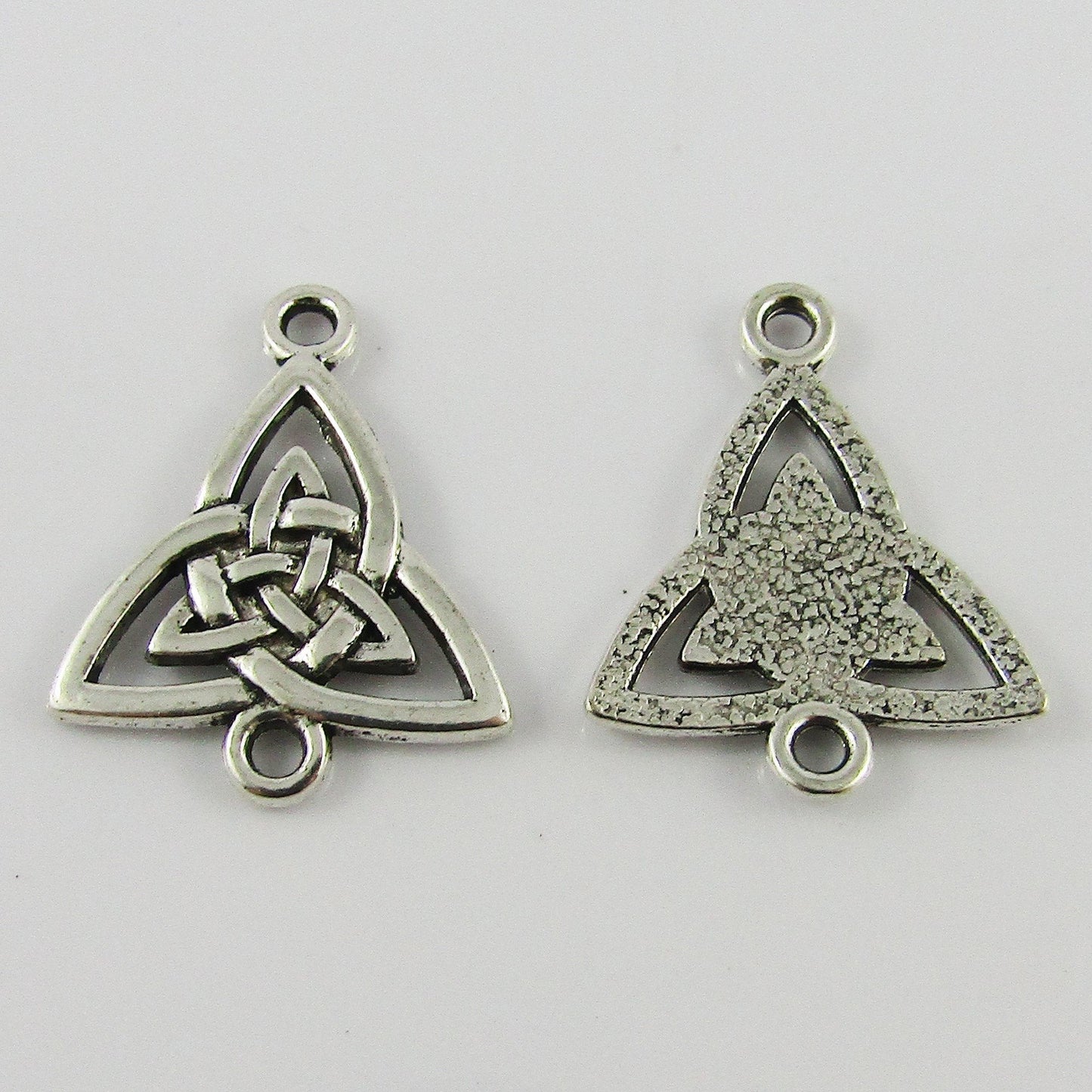 Bulk Trinity Knot Triquetra Charm Pendant Connector Alloy 24x19mm Select Qty