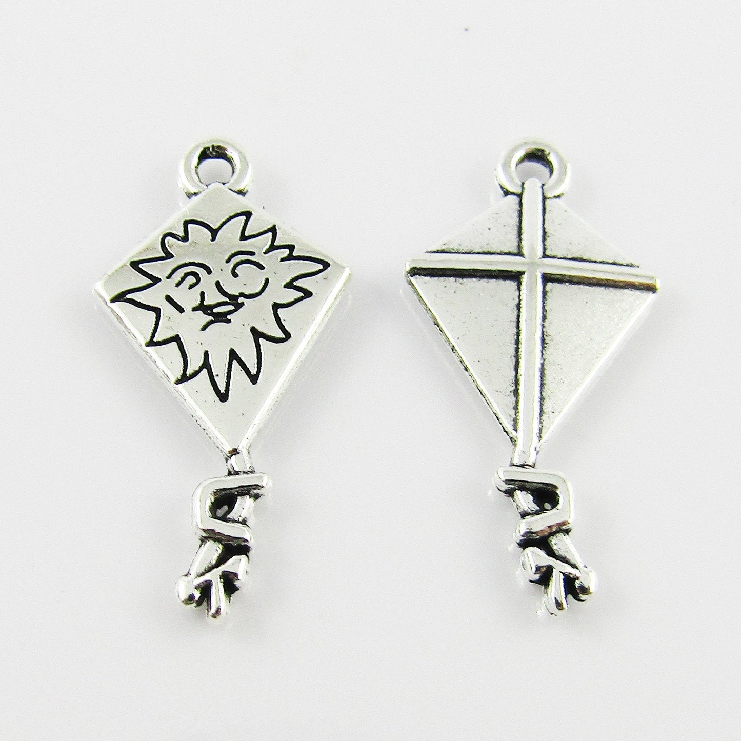BULK Kite Charm Pendant Flying Kite 25x12mm Select Qty