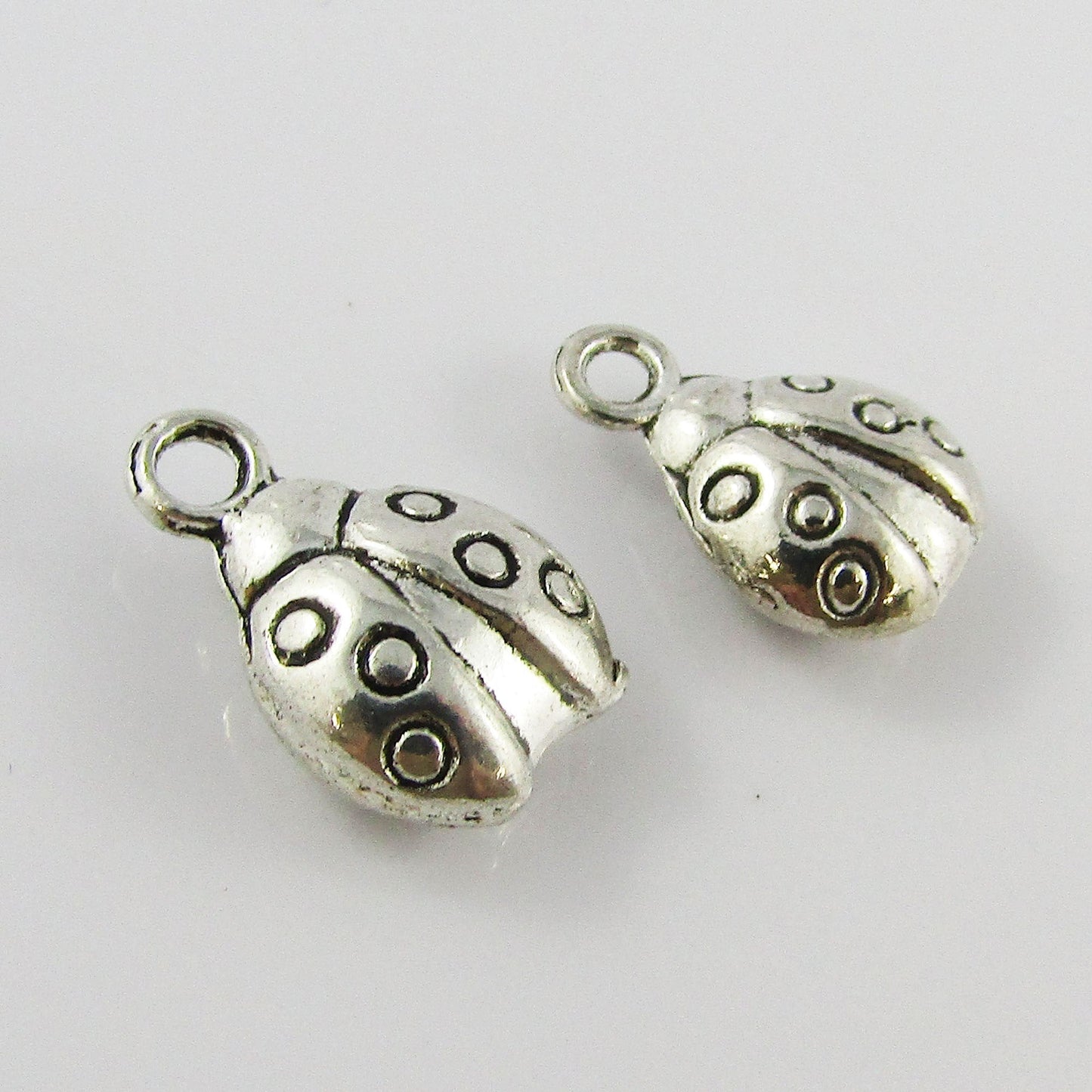 Bulk Ladybug Charm Pendant Beetle Insect Lucky 15x10mm Select Qty