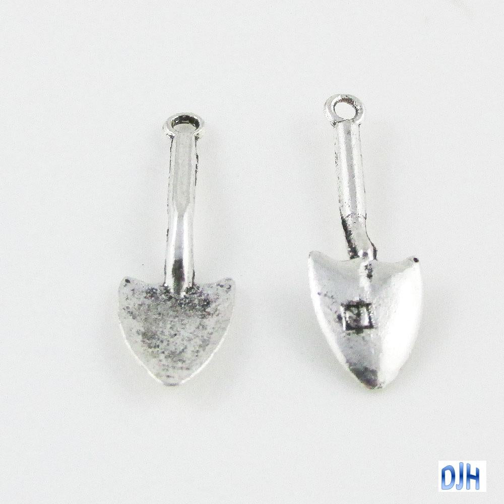 Bulk Garden Shovel Charm Pendant Select Qty