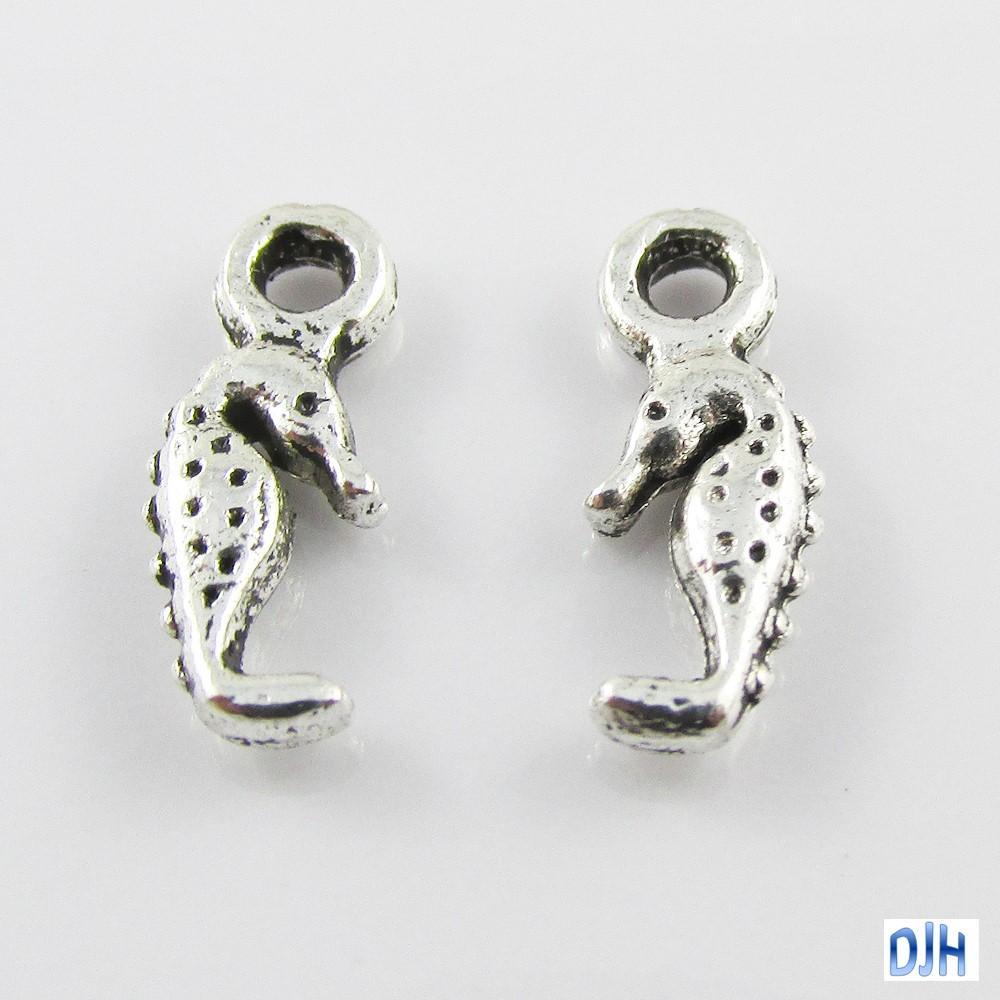 Bulk Mini Seahorse Charm Pendants Marine Ocean Sealife 13x5mm Select Qty