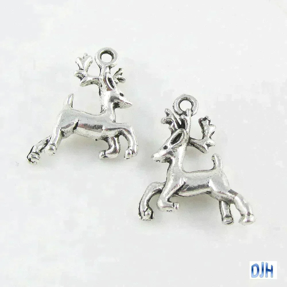 Bulk Christmas Reindeer Charm Pendant Select Qty