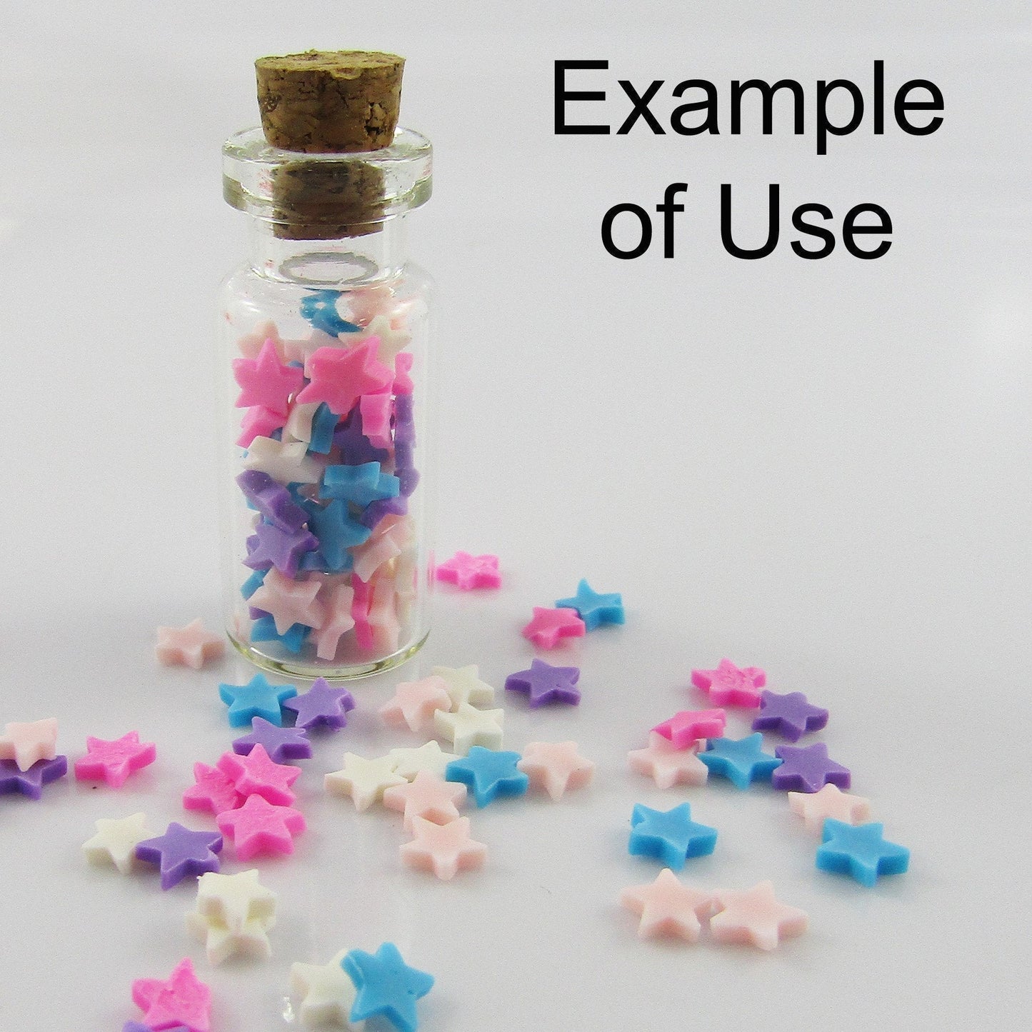 20g Polymer Clay Pastel Star Confetti Sprinkles Shaker Cards Wish Bottle etc