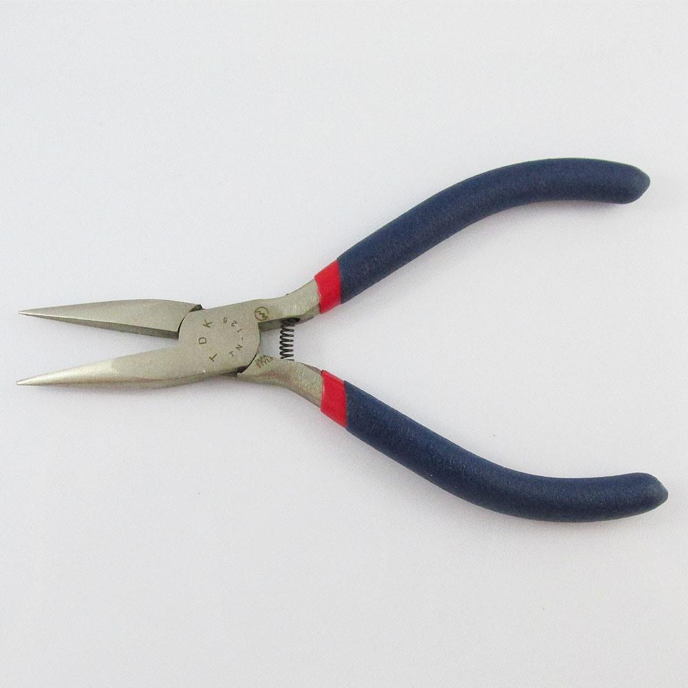 Craft & Jewellery 316 Stainless Spring Loaded Short Chain Nose Pliers 130mm