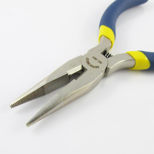 Craft & Jewellery Iron Spring Loaded Flat Nose Pliers 130mm Blue