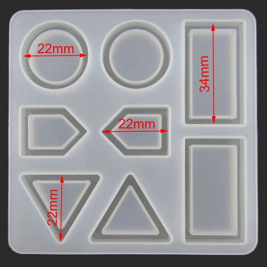 Mixed Geometric Shape Linking Ring Silicone Casting Mould for Epoxy Resin