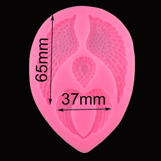 Angel Wing FOOD GRADE Silicone Casting Mould Fondant Chocolate Soap Resin