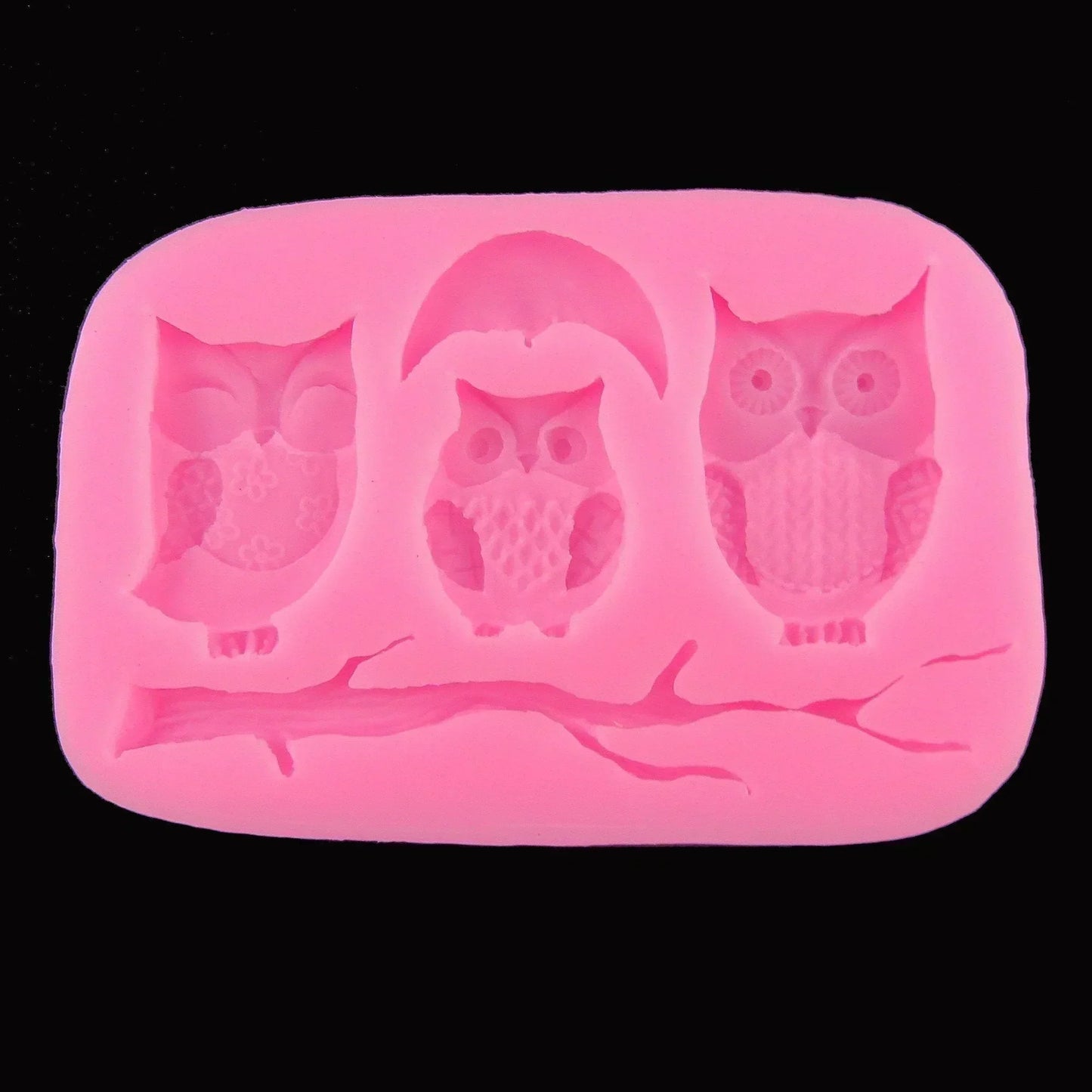 Night Owl FOOD GRADE Silicone Casting Mould Fondant Chocolate Soap Resin