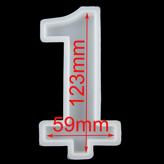 DIY Candle Birthday Number 1 Silicone Casting Mould for Epoxy Resin