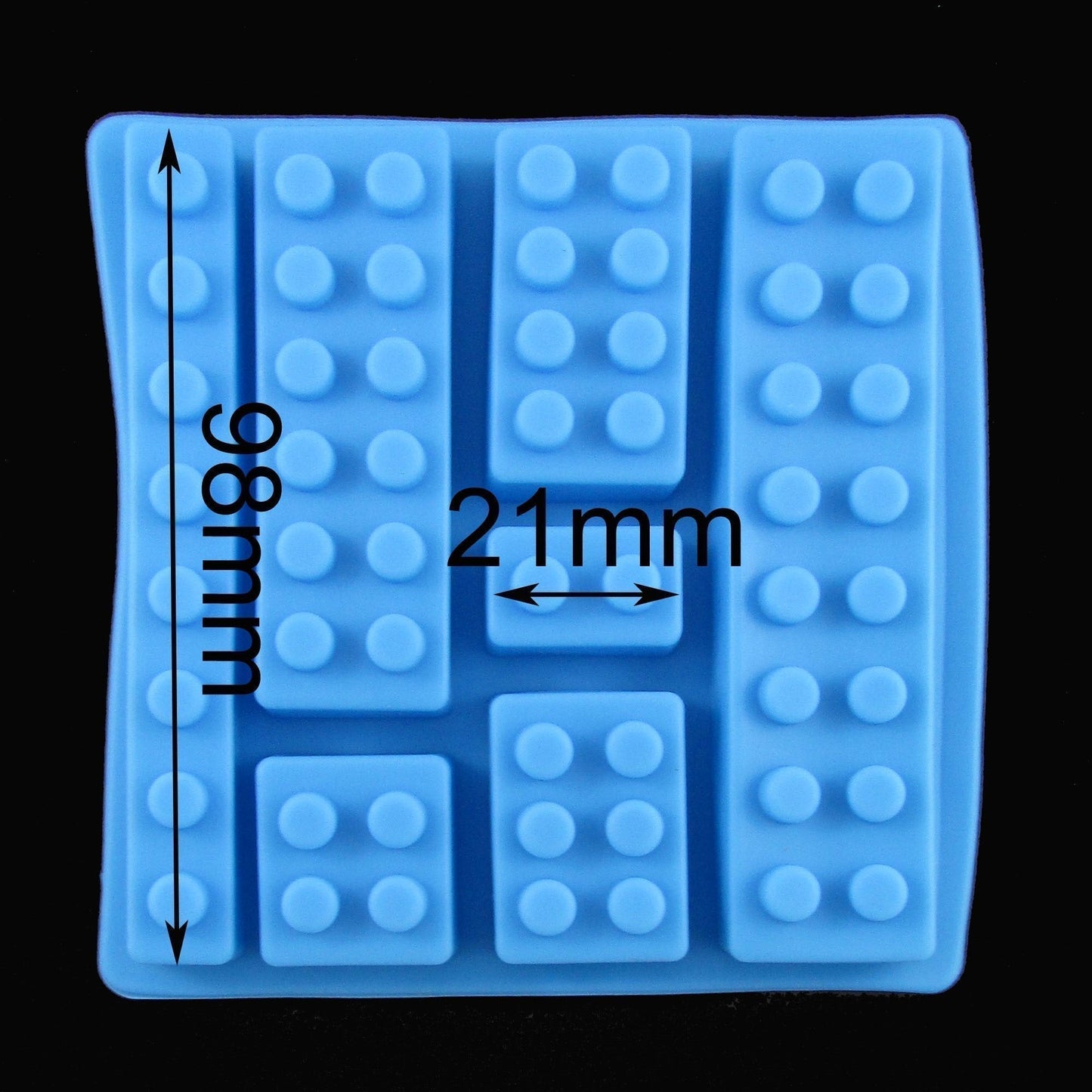 DIY Mixed Size & Shape Building Brick FOOD GRADE Silicone Mould Fondant Soap etc