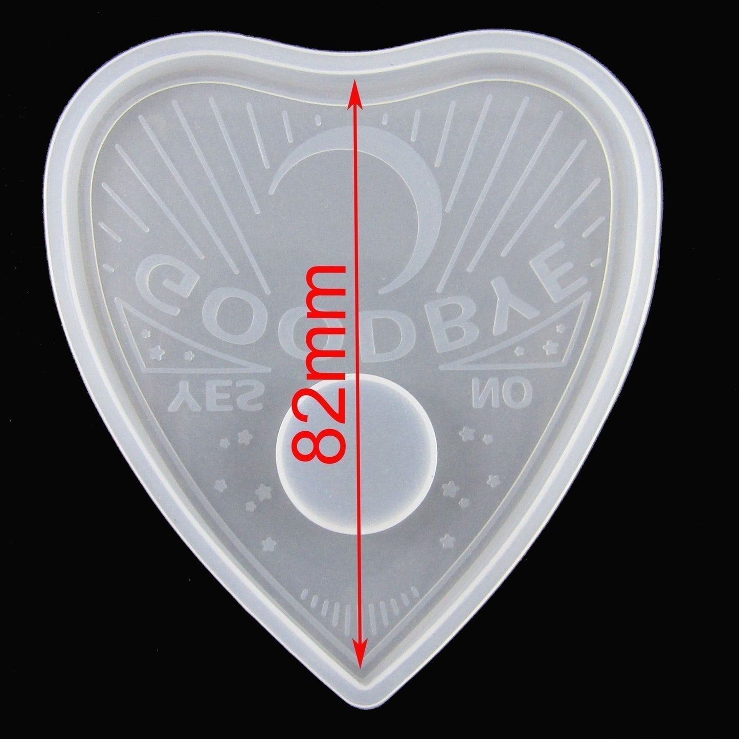 Yes No Goodbye Ouija Planchette Silicone Casting Mould for Epoxy Resin