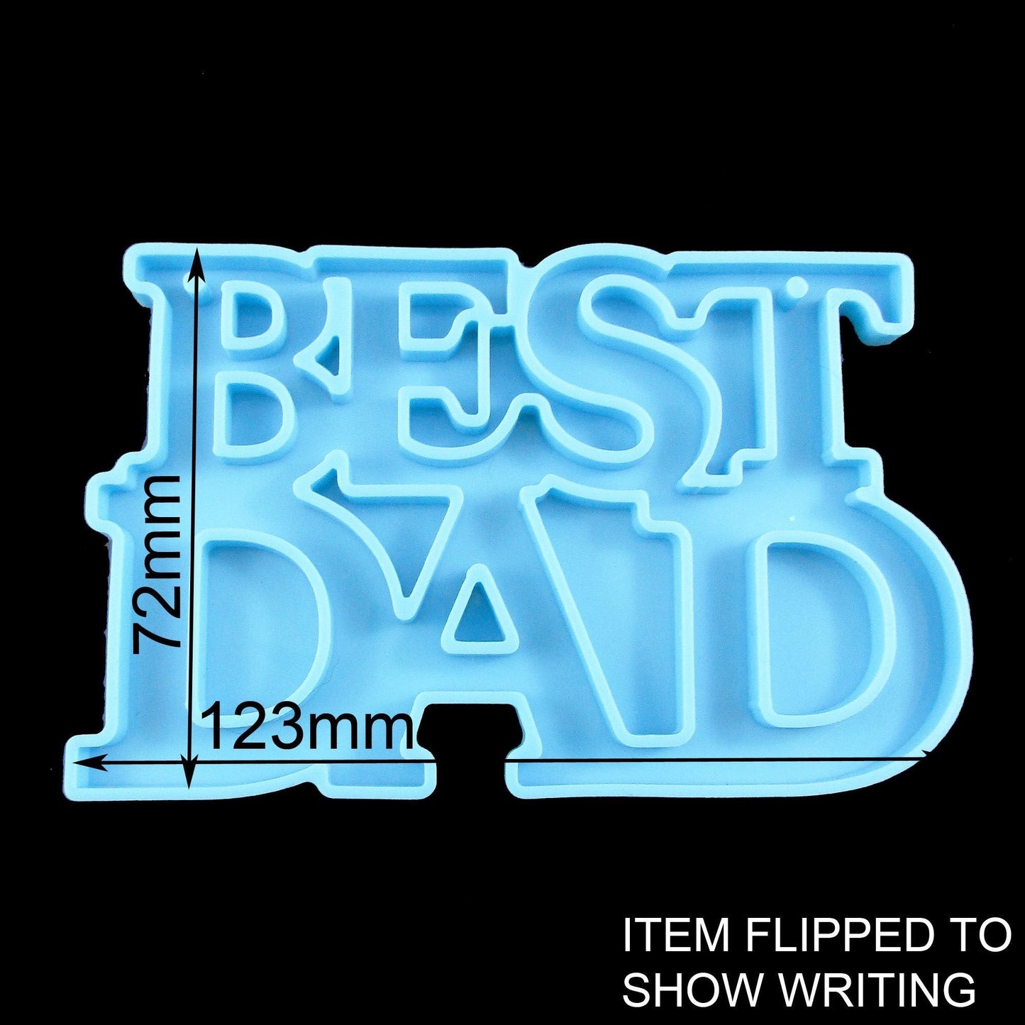 Father's Day Best Dad Keychain Pendant Silicone Casting Mould for Epoxy Resin