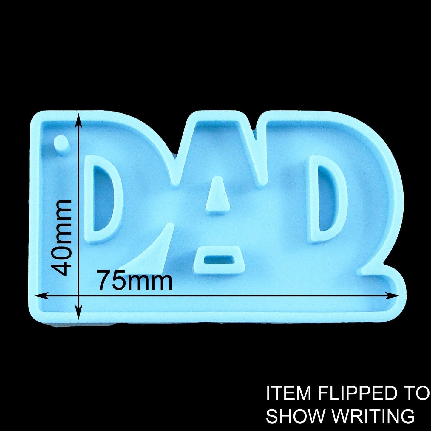 Father's Day Dad DIY Keychain Pendant Silicone Casting Mould for Epoxy Resin