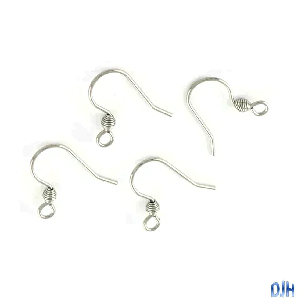 Bulk 10 sets (20pce) DIY Earring Hook Finding 15x15mm 304 Stainless Steel