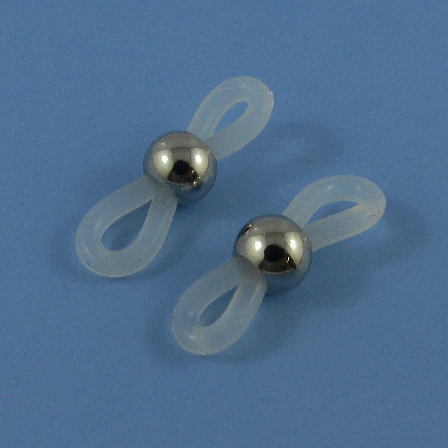 Bulk 10pcs (5sets) SS & Rubber End Connectors Eyeglass Chains 20x7mm Pick Colour