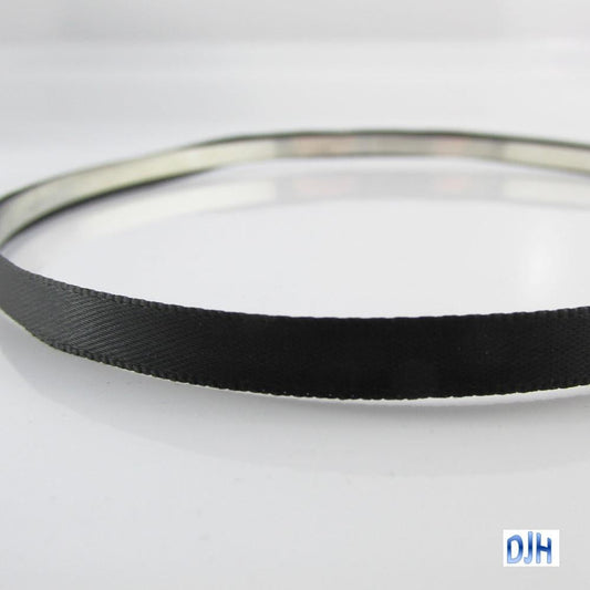 Bulk 10pcs DIY Head Band Black Ribbon covered Metal 5mm x approx 350mm
