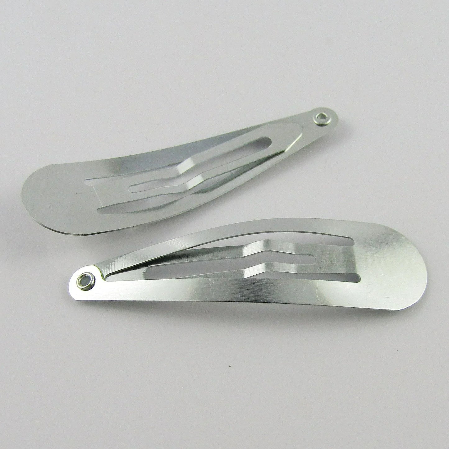 Bulk 20pcs DIY Snap Hair Clip Finding 46mm Iron