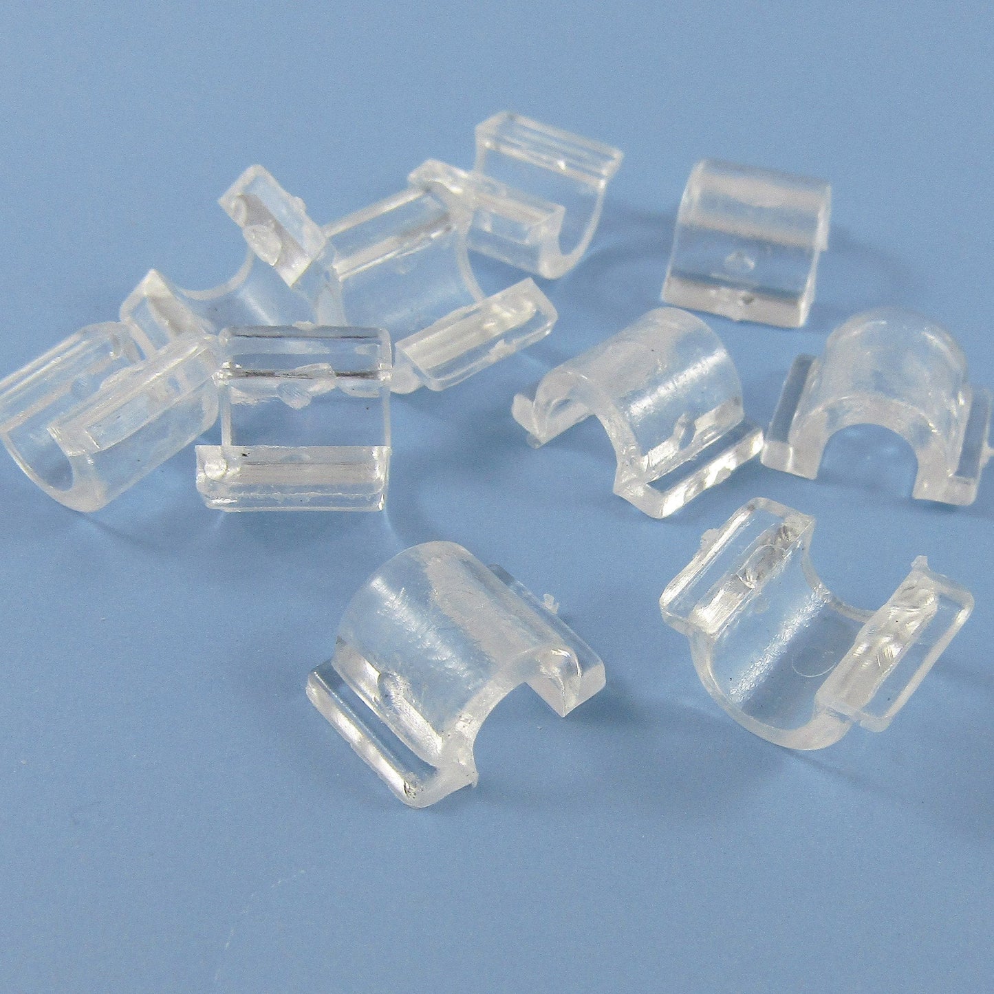 Bulk 50pcs DIY Hair Tie Clear Embellishment Base Finding 13x6mm Fit 3-4mmElastic