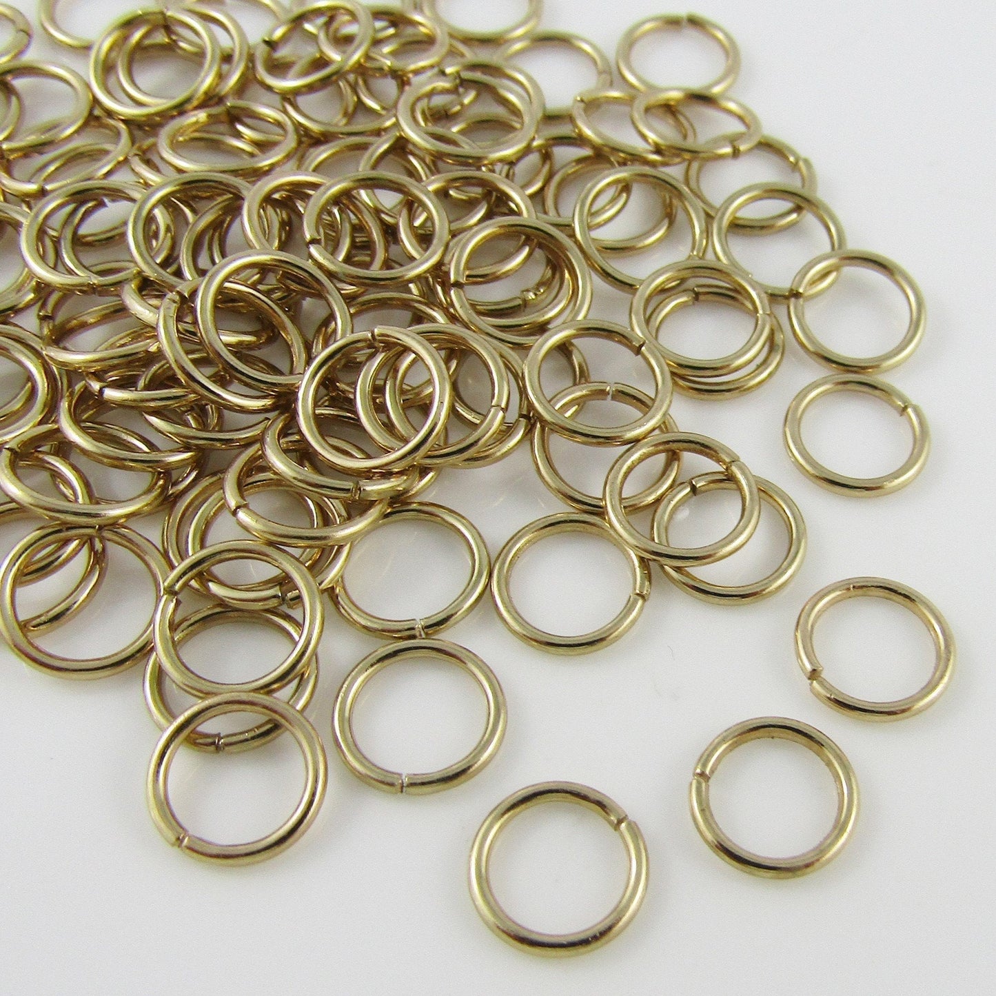 Bulk 140 pieces of 8x1mm Dark Gold Jump Rings Open Jumprings Findings