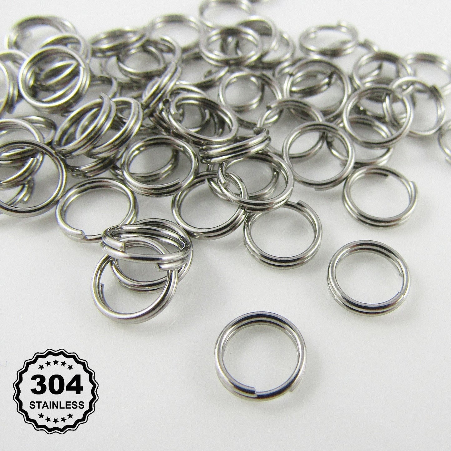 Bulk 170pcs Stainless Steel 7mm x 0.7mm Split Rings Findings Craft