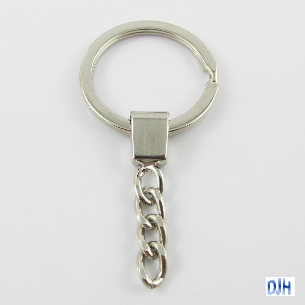 Bulk Key Ring Keychain Findings Split Ring Keyring Craft 64mm x 30mm Select Qty