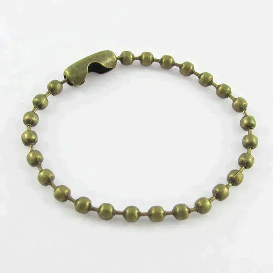 Bulk 20pack Ball Chain Bag Tag Key Ring Keychain Finding 10cm Select Colour