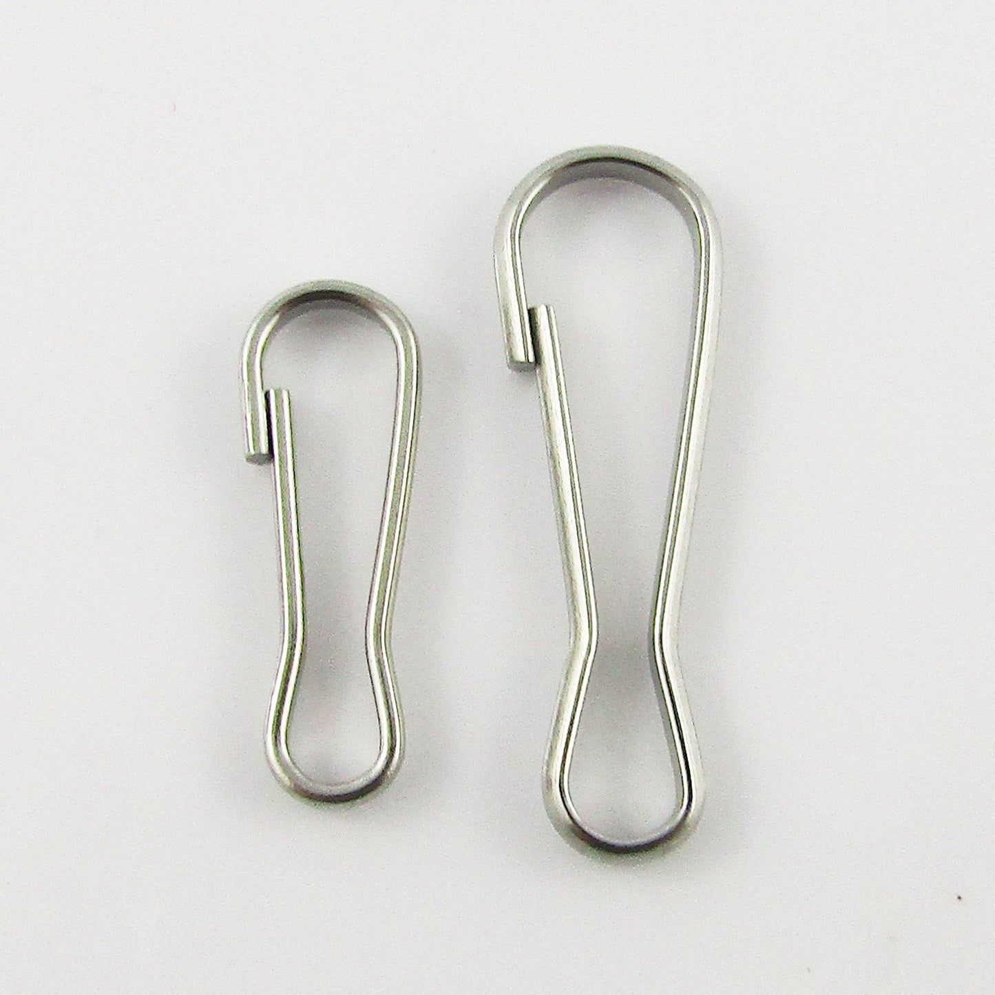 Bulk x20 Split Key Clasp Key Ring Keychain Finding 201 SSteel Select Size