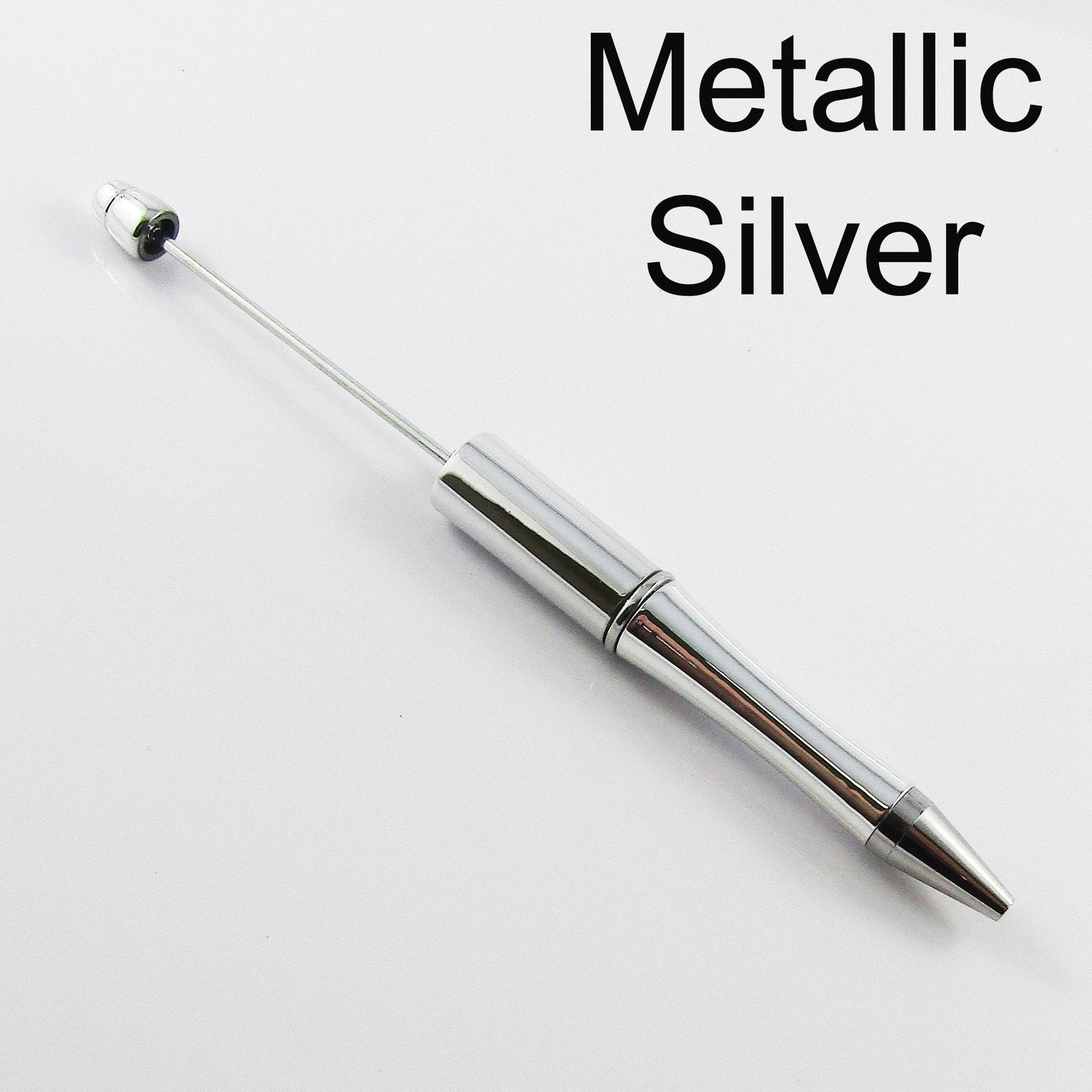 5pcs Blank DIY Metallic Beadable Pens 144mm Personalised Gift Idea Select Colour