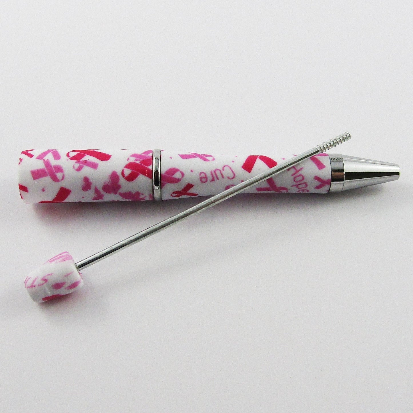 Blank DIY Awareness Print Beadable Pen 144mm Personalised Gift Idea Select Qty