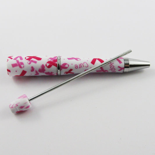Blank DIY Awareness Print Beadable Pen 144mm Personalised Gift Idea Select Qty
