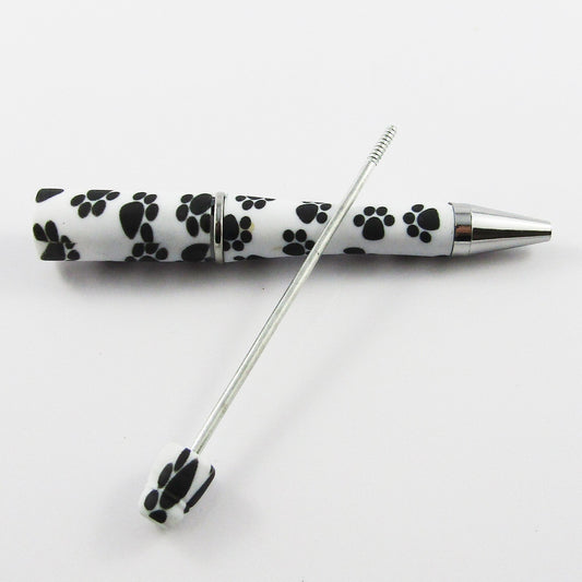 Blank DIY Paw Print Beadable Pen 144mm Personalised Gift Idea Select Qty