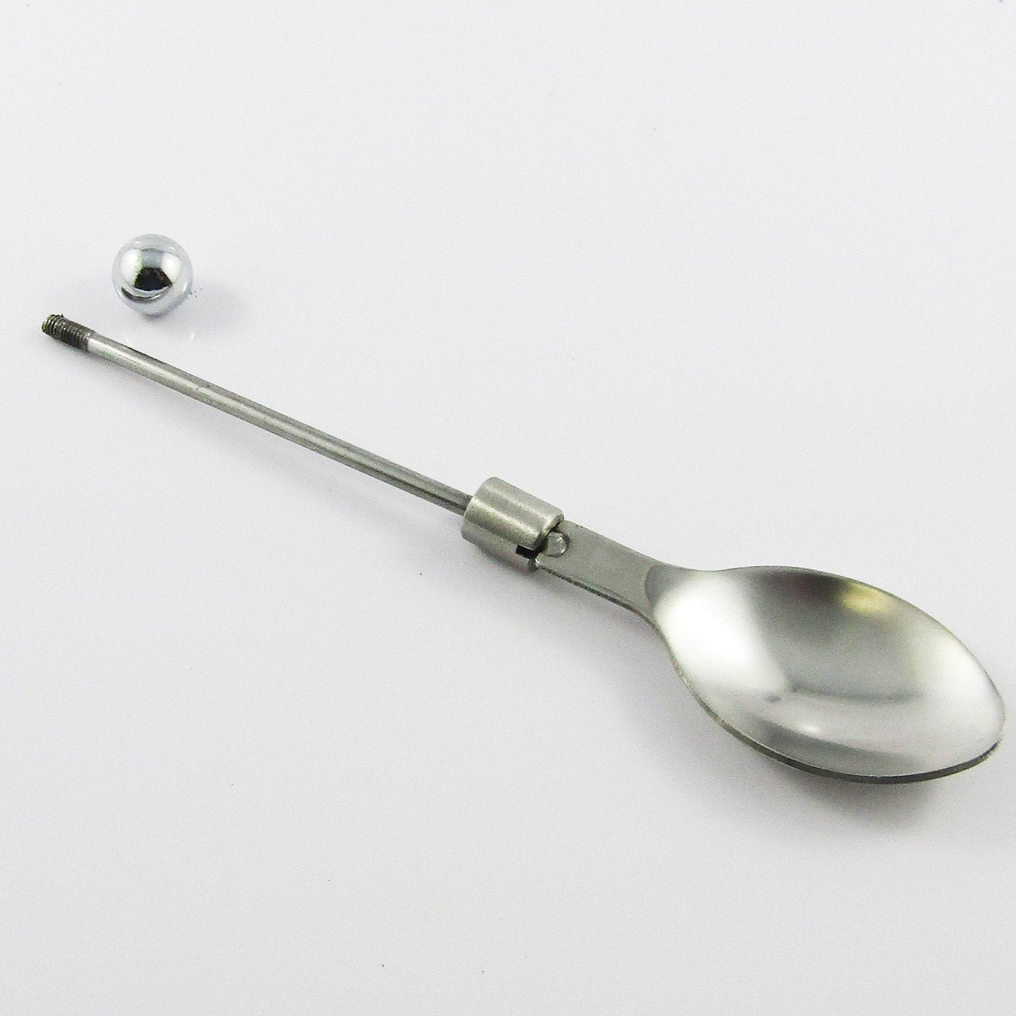 Blank DIY Beadable Small Serving Spoon Stainless Steel & Alloy 130x26x10mm