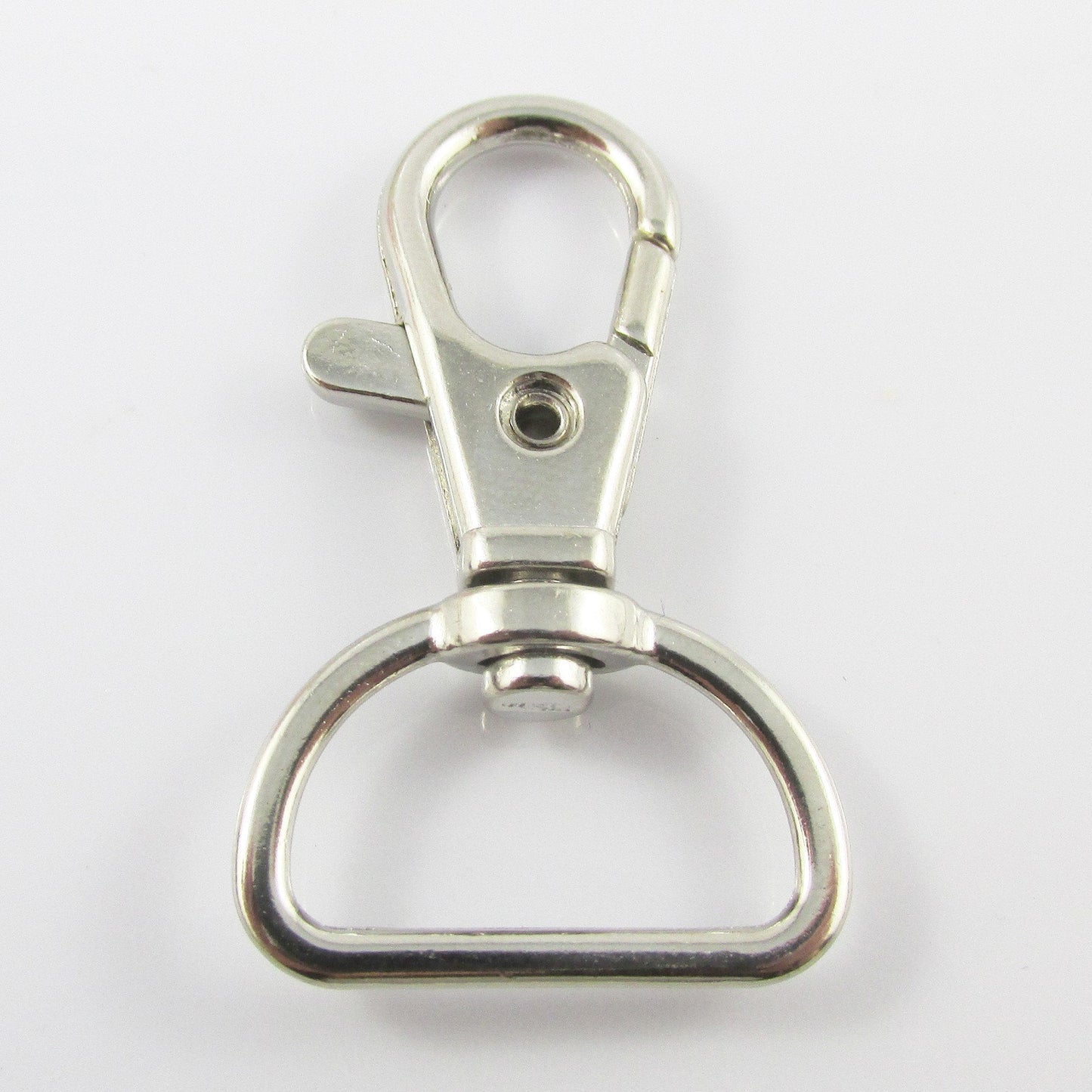 Bulk Lobster Swivel Clasp D Ring Key Ring Keychain Lanyard Finding Silver Tone