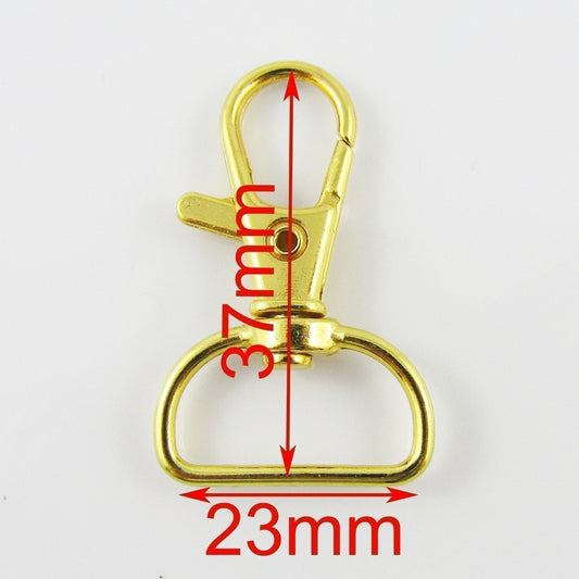 Bulk Lobster Swivel Clasp D Ring Key Ring Keychain Lanyard Finding Gold
