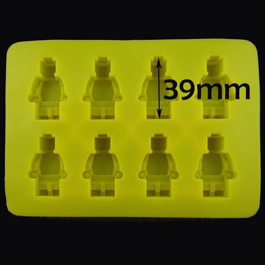 Mini Figurine Building Brick Person Character Silicone Mould for Epoxy Resin